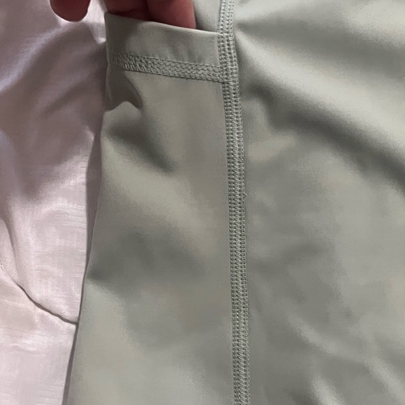 Women's Green Ruffle Shorts - Picture 4 of 6